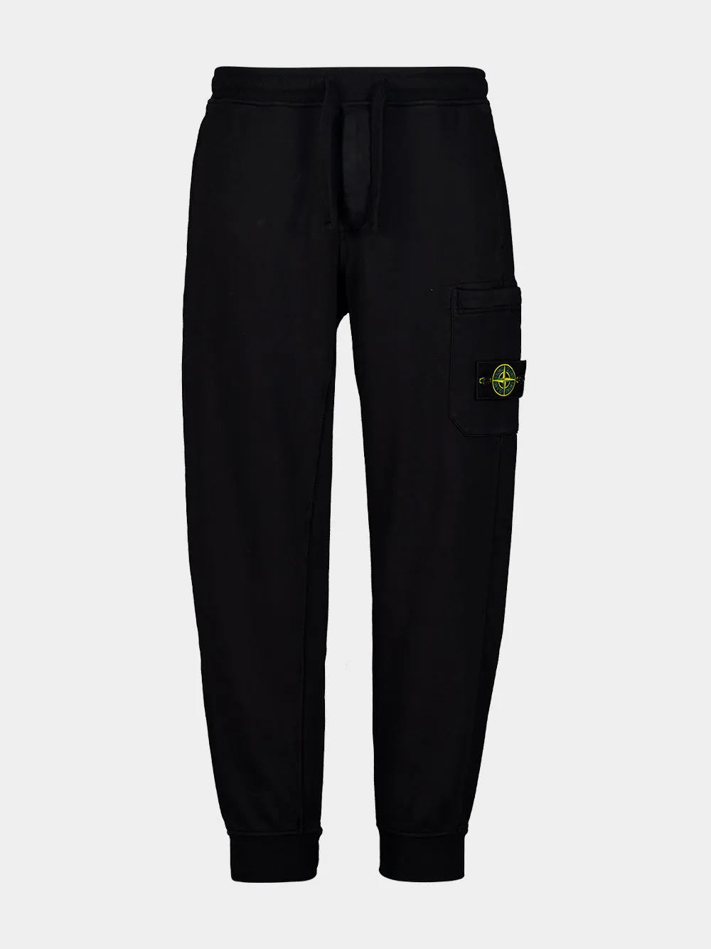 Black Cotton Joggers sold by Fashion Clinic