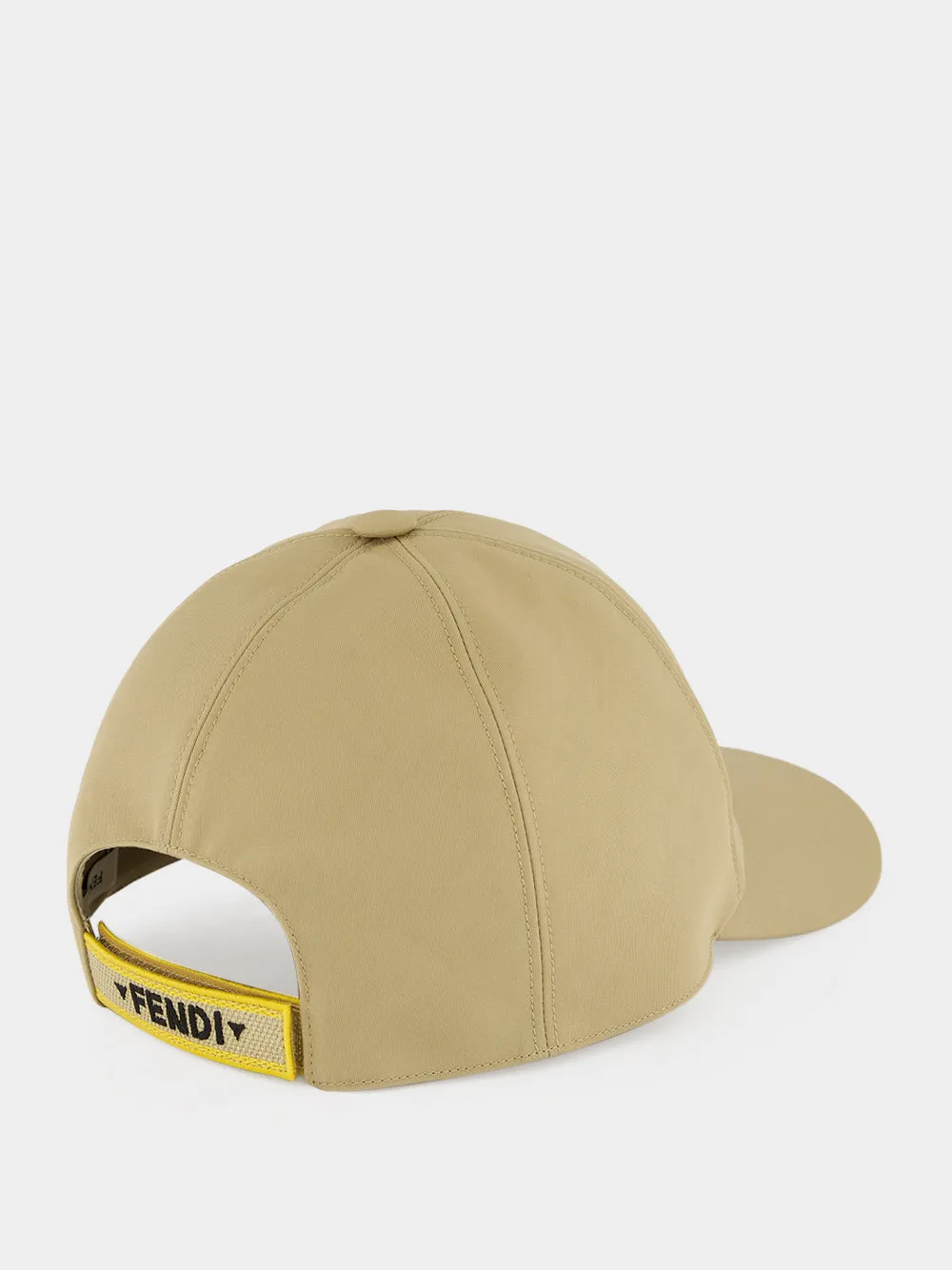 Beige Cotton Baseball Cap sold by Fashion Clinic product image thumbnail 2