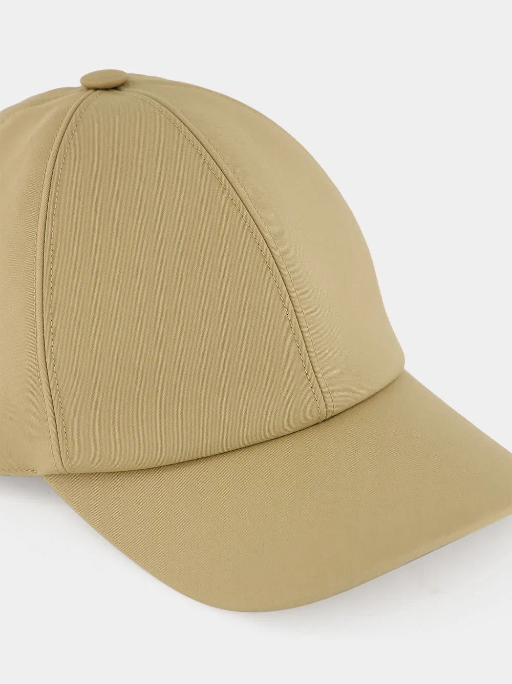 Beige Cotton Baseball Cap sold by Fashion Clinic product image thumbnail 3