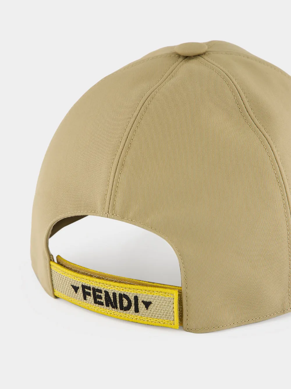 Beige Cotton Baseball Cap sold by Fashion Clinic product image thumbnail 4