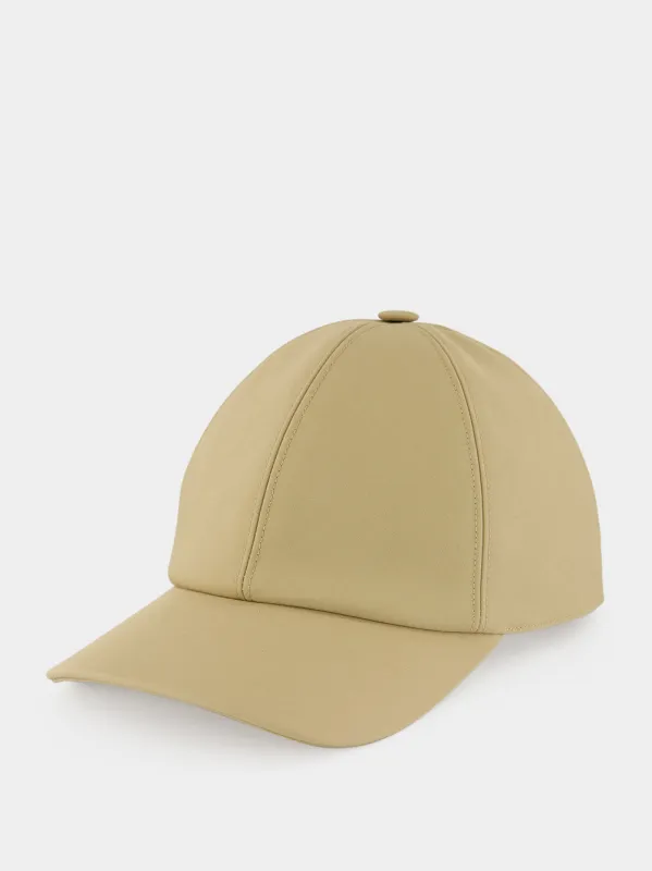 Beige Cotton Baseball Cap made by Fendi
