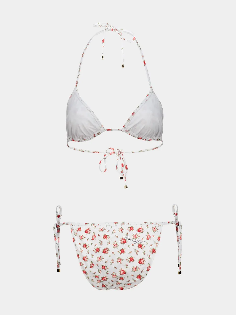 Rose Print Triangle Bikini sold by Fashion Clinic product image thumbnail 2