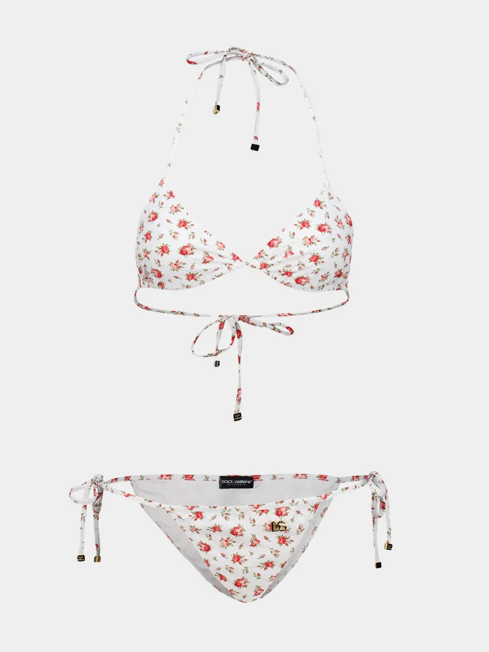 Rose Print Triangle Bikini sold by Fashion Clinic