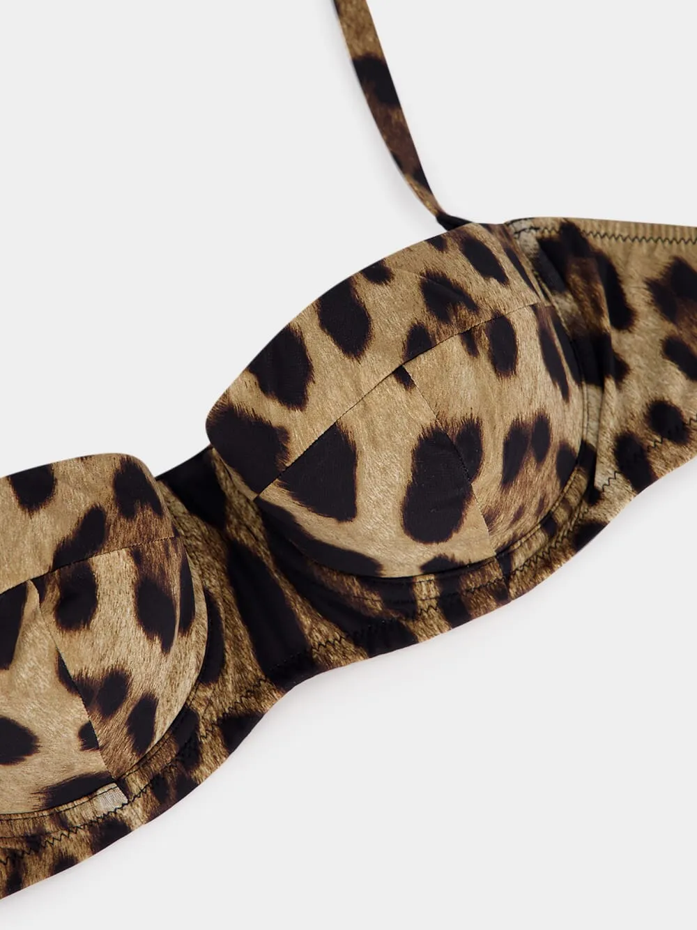 Leopard-Print Balconette Bikini Top sold by Fashion Clinic product image thumbnail 3
