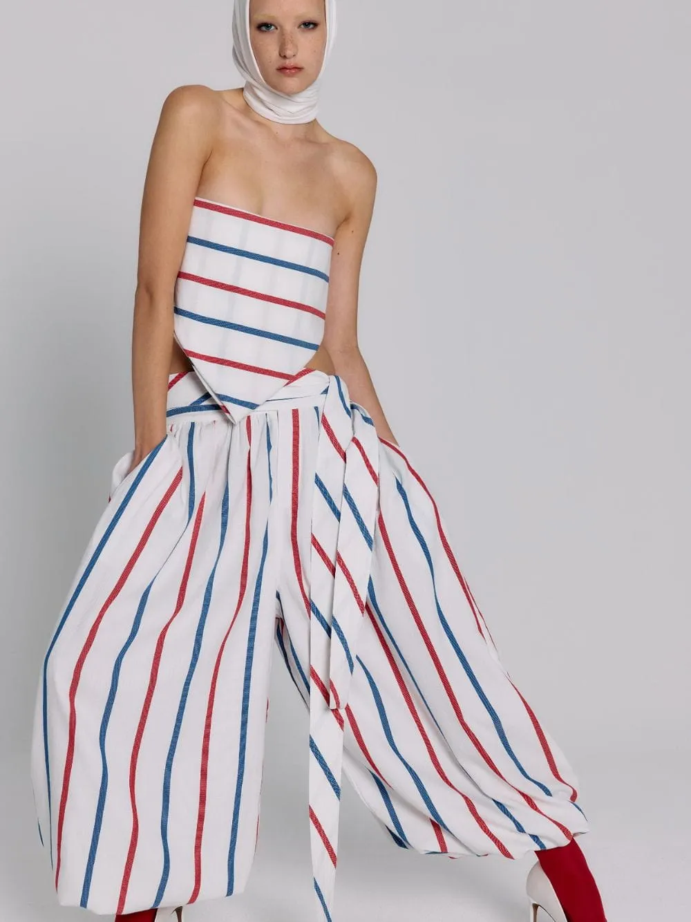 Stripe 57 The Triangle Cotton Sleeveless Top sold by Fashion Clinic product image thumbnail 2