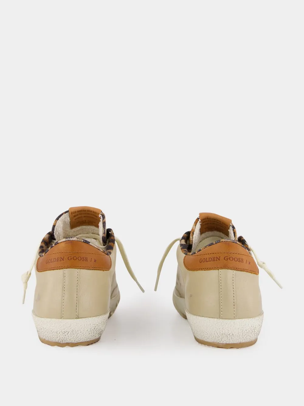 Beige Super-Star Nappa Leather Sneakers sold by Fashion Clinic product image thumbnail 5