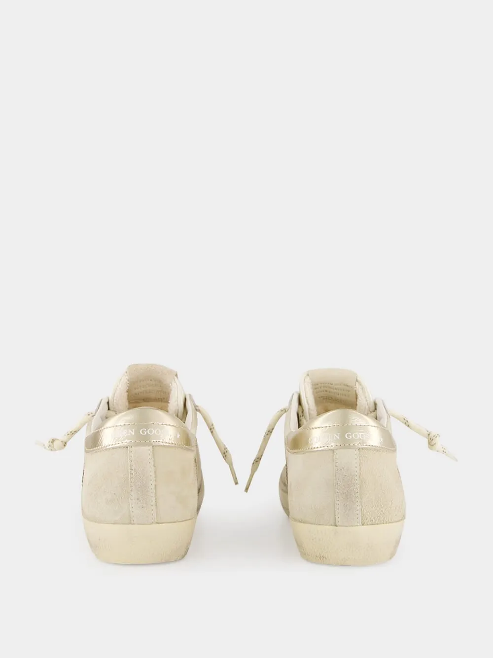 Beige Super-Star Leather Sneakers sold by Fashion Clinic product image thumbnail 5
