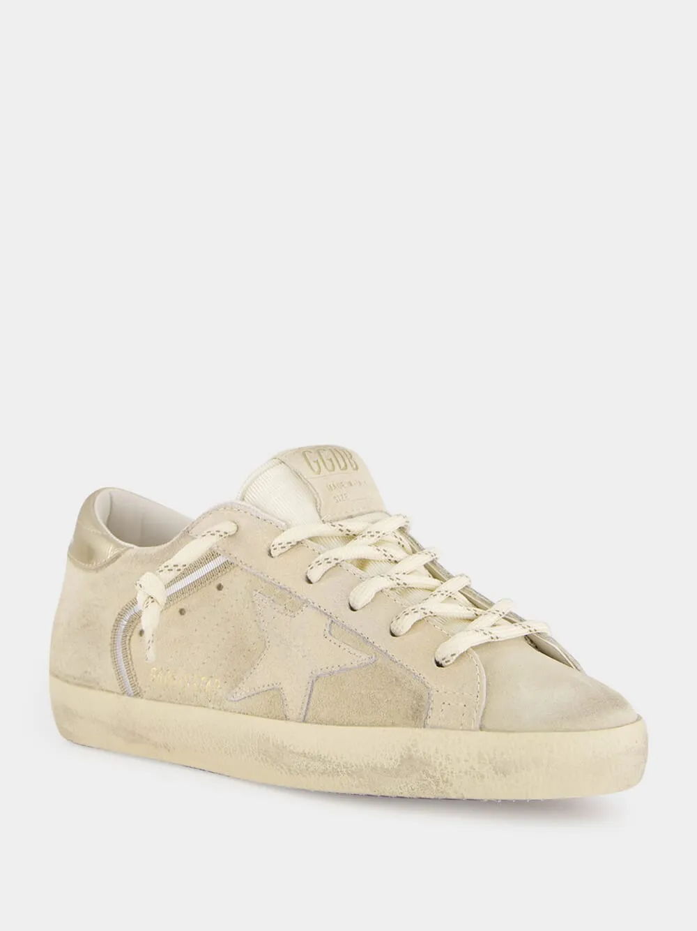 Beige Super-Star Leather Sneakers sold by Fashion Clinic product image thumbnail 2