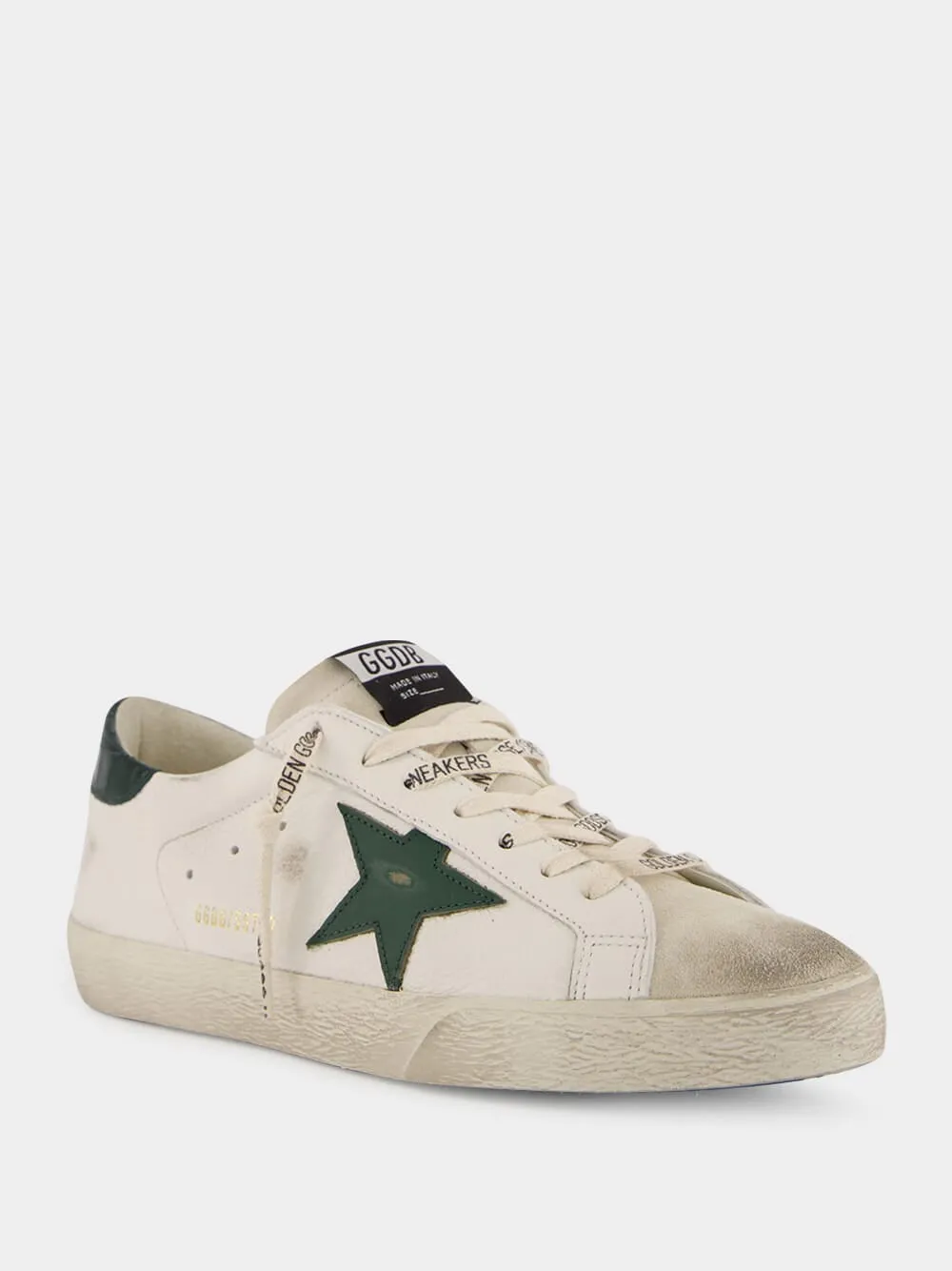 White and Green Superstar Sneakers sold by Fashion Clinic product image thumbnail 2
