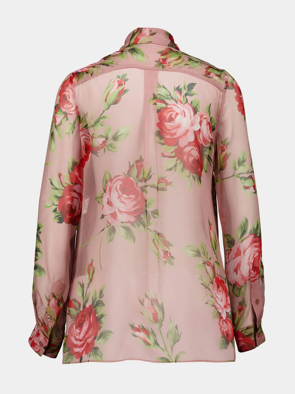 Rose Bouquet Silk Shirt sold by Fashion Clinic product image thumbnail 2