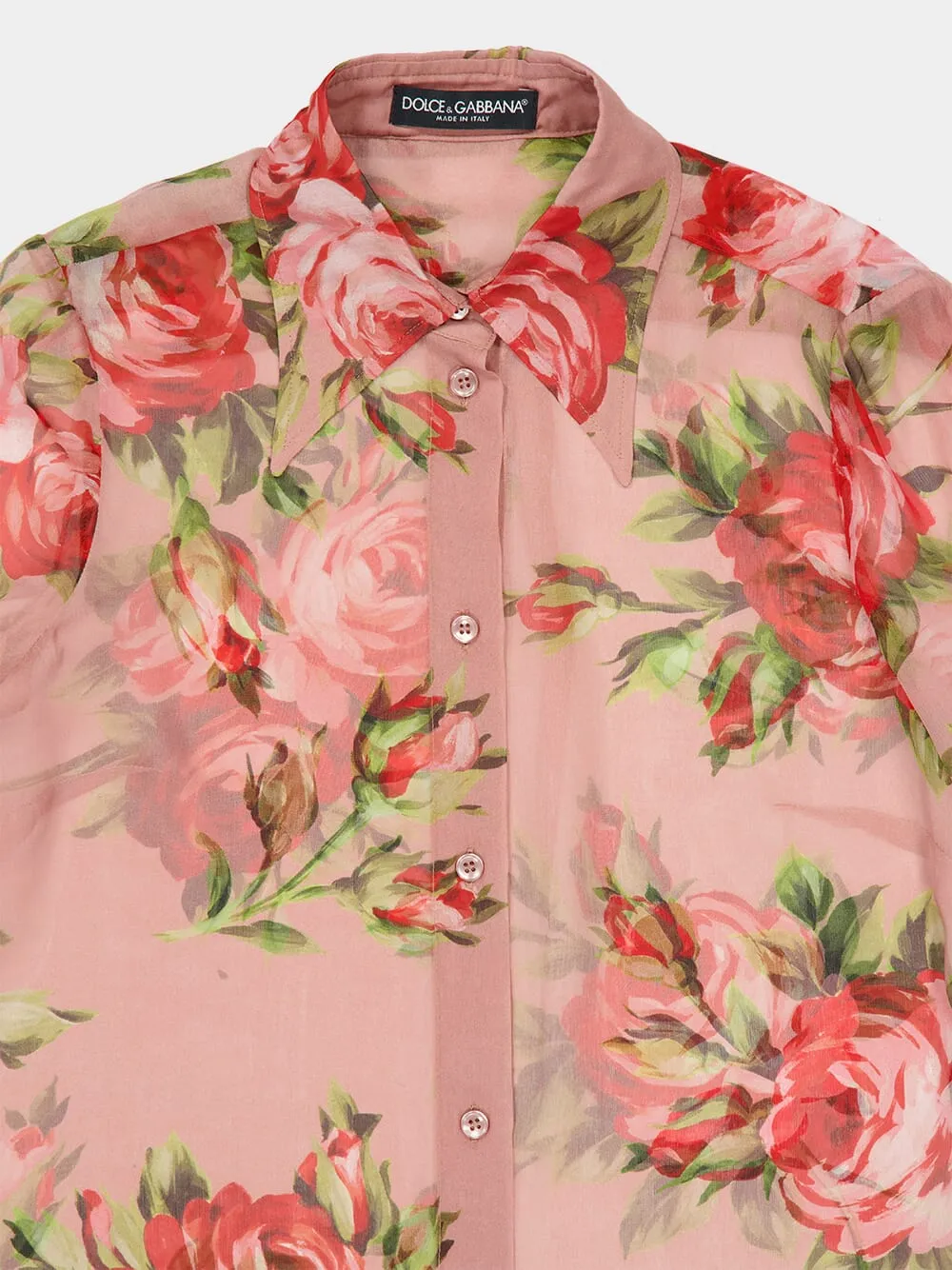 Rose Bouquet Silk Shirt sold by Fashion Clinic product image thumbnail 3