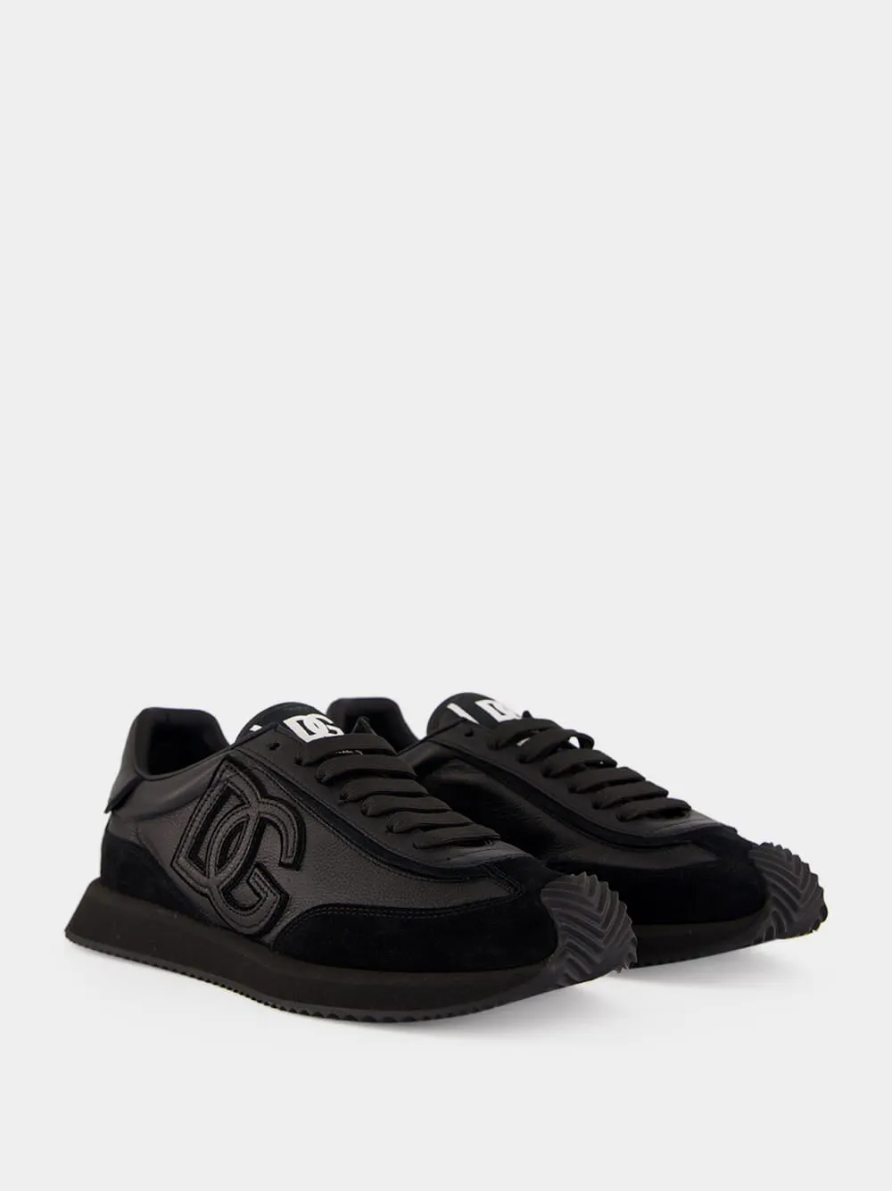 Black DG Cushion Calfskin Sneakers sold by Fashion Clinic product image thumbnail 3