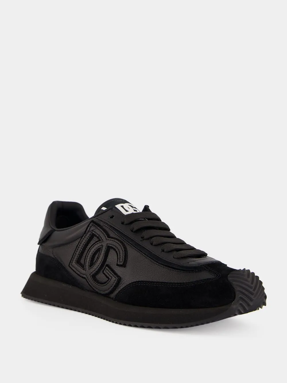 Black DG Cushion Calfskin Sneakers sold by Fashion Clinic product image thumbnail 2