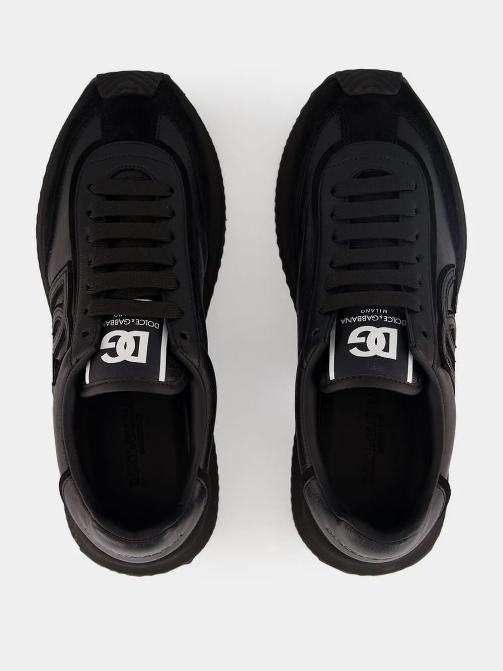 Black DG Cushion Calfskin Sneakers sold by Fashion Clinic product image thumbnail 4