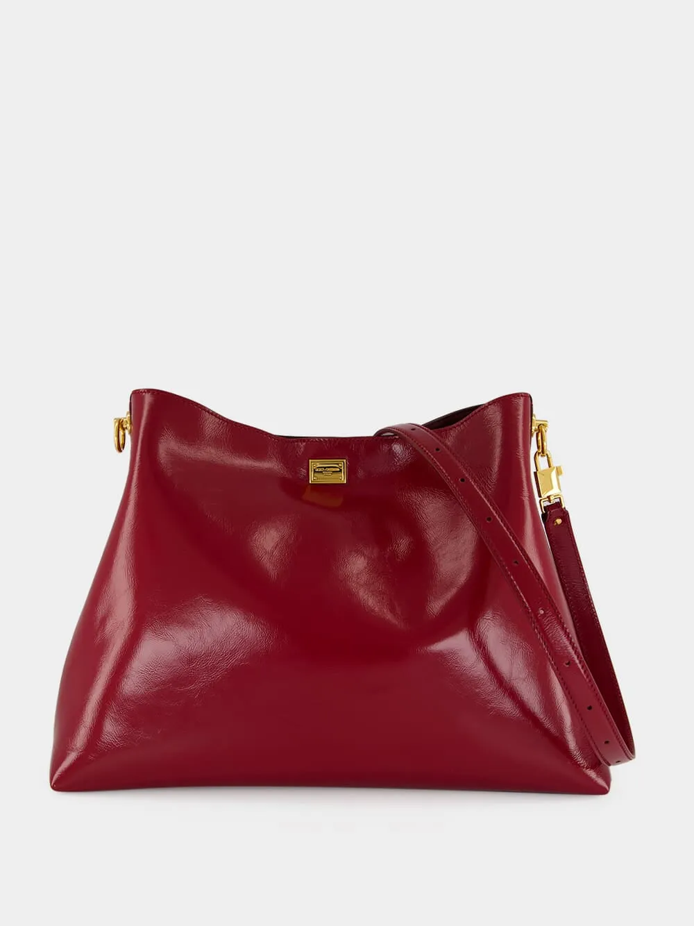 Red Large Vittoria Calfskin Shoulder Bag sold by Fashion Clinic product image thumbnail 2