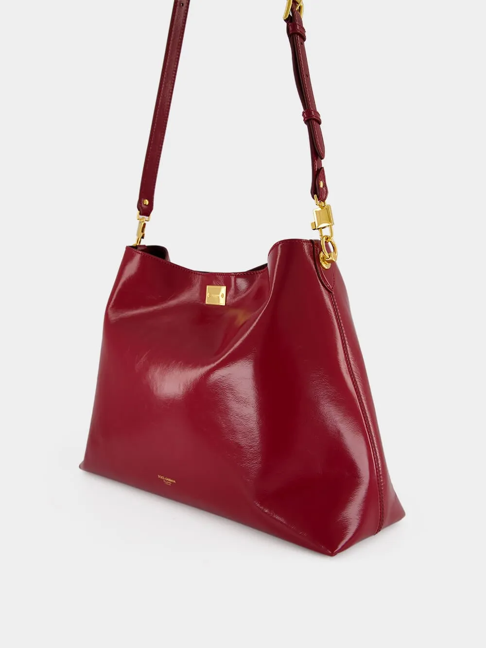Red Large Vittoria Calfskin Shoulder Bag sold by Fashion Clinic product image thumbnail 5