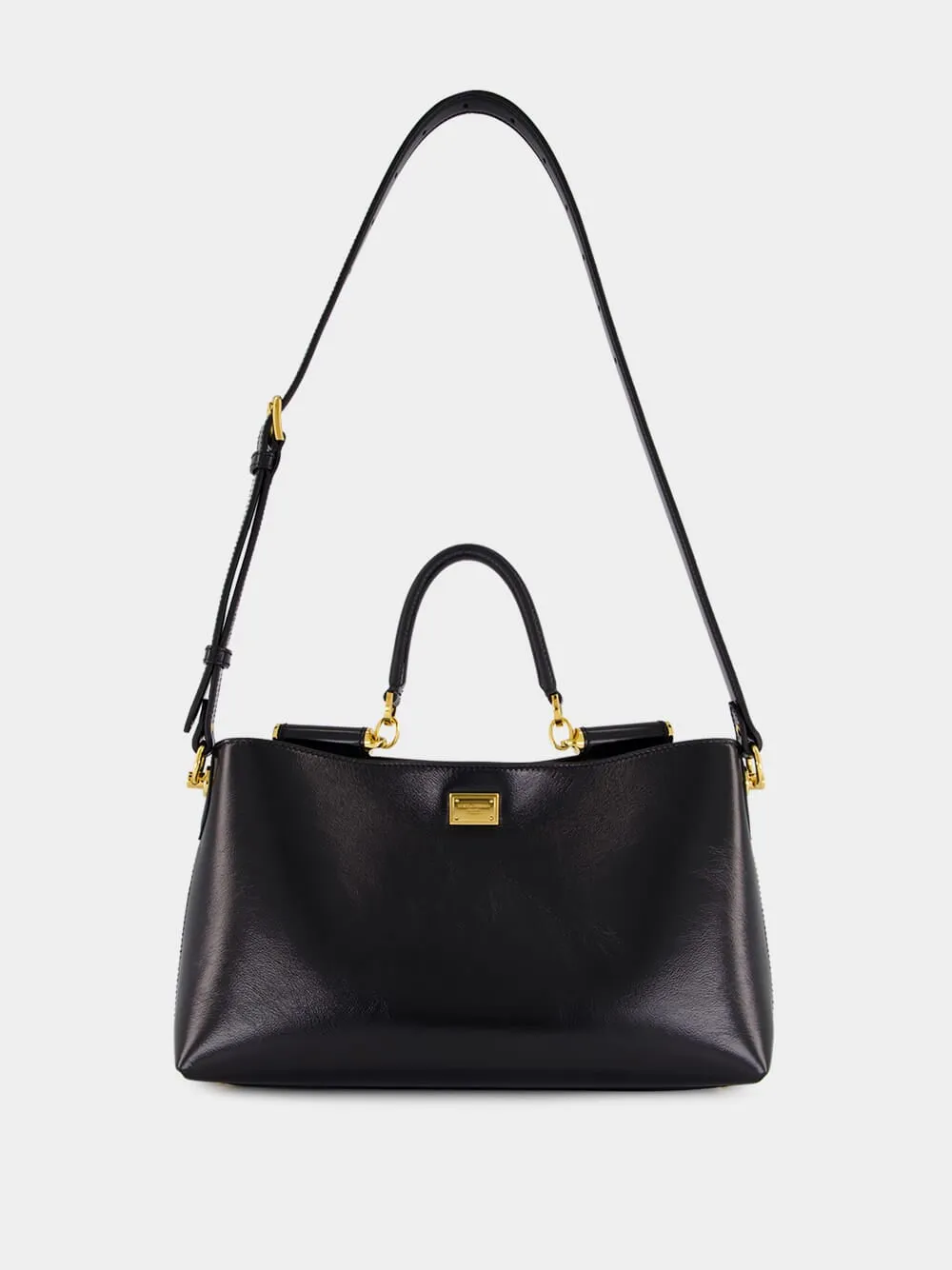 Vittoria Handbag in Black Calfskin sold by Fashion Clinic product image thumbnail 4