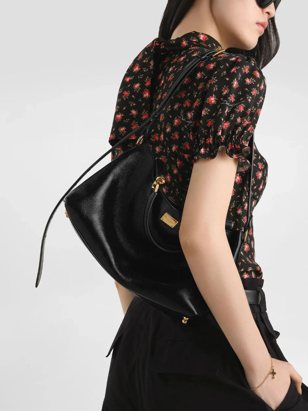 Vittoria Handbag in Black Calfskin sold by Fashion Clinic product image thumbnail 3