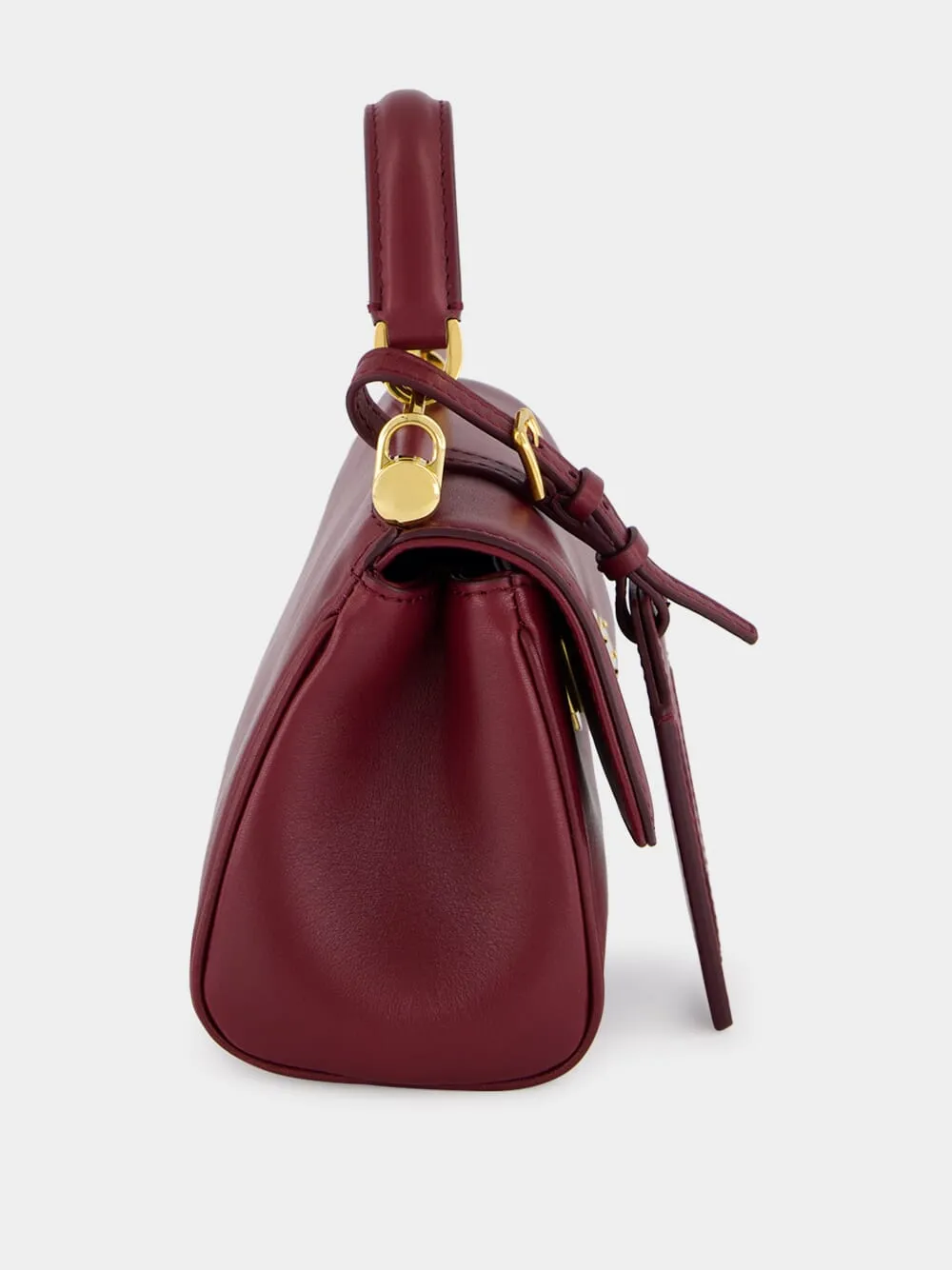 Bordeaux My Sicily Mini Calfskin Handbag sold by Fashion Clinic product image thumbnail 4
