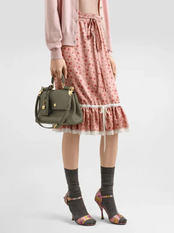 My Sicily Green Calfskin Handbag made by Dolce & Gabanna