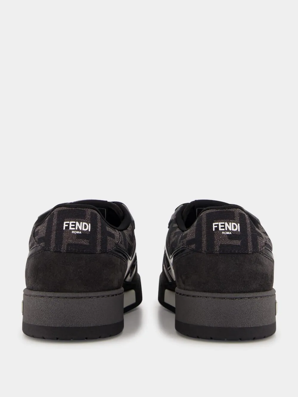 Black FF Jacquard and Suede Match Sneakers sold by Fashion Clinic product image thumbnail 5