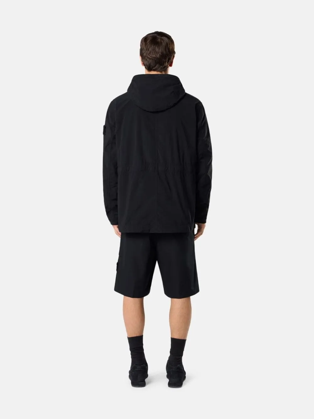 Black Ghost Nylon Short Parka Jacket sold by Fashion Clinic product image thumbnail 3
