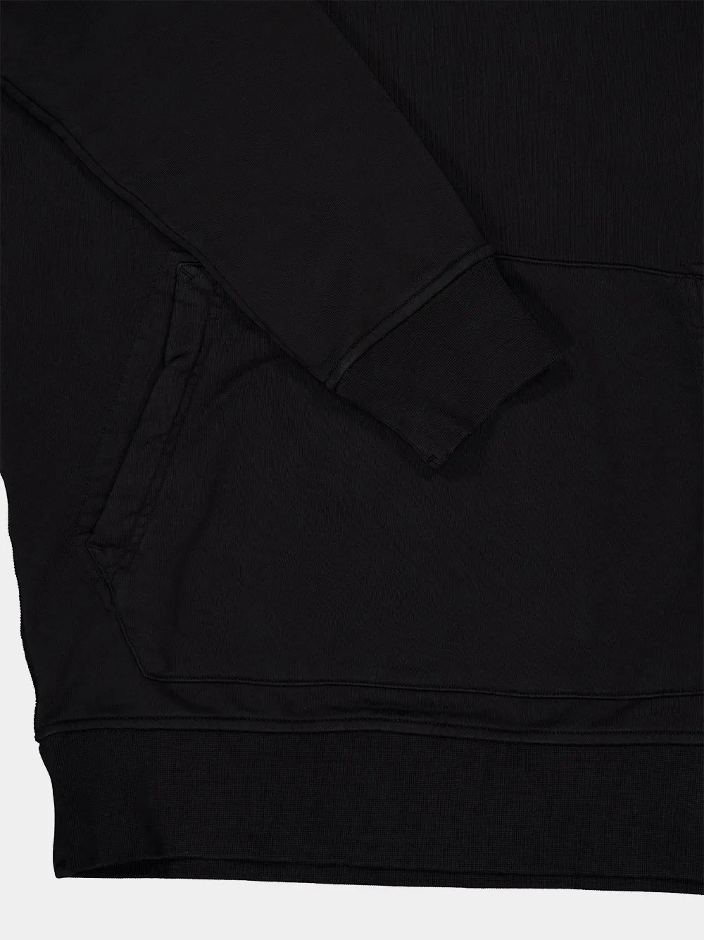 Black Organic Cotton Hooded Sweatshirt sold by Fashion Clinic product image thumbnail 4