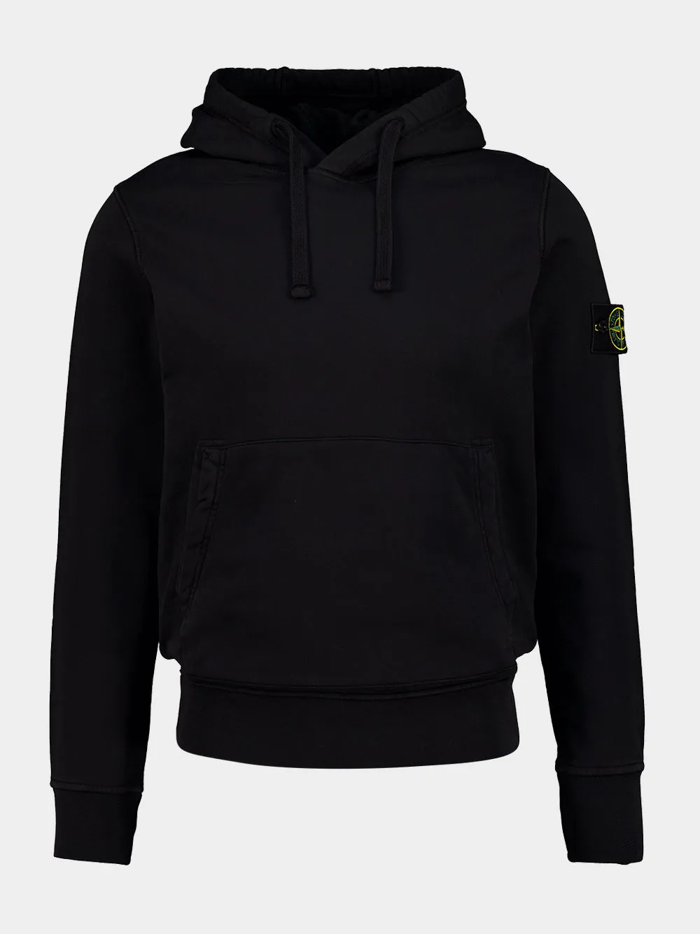 Black Organic Cotton Hooded Sweatshirt sold by Fashion Clinic