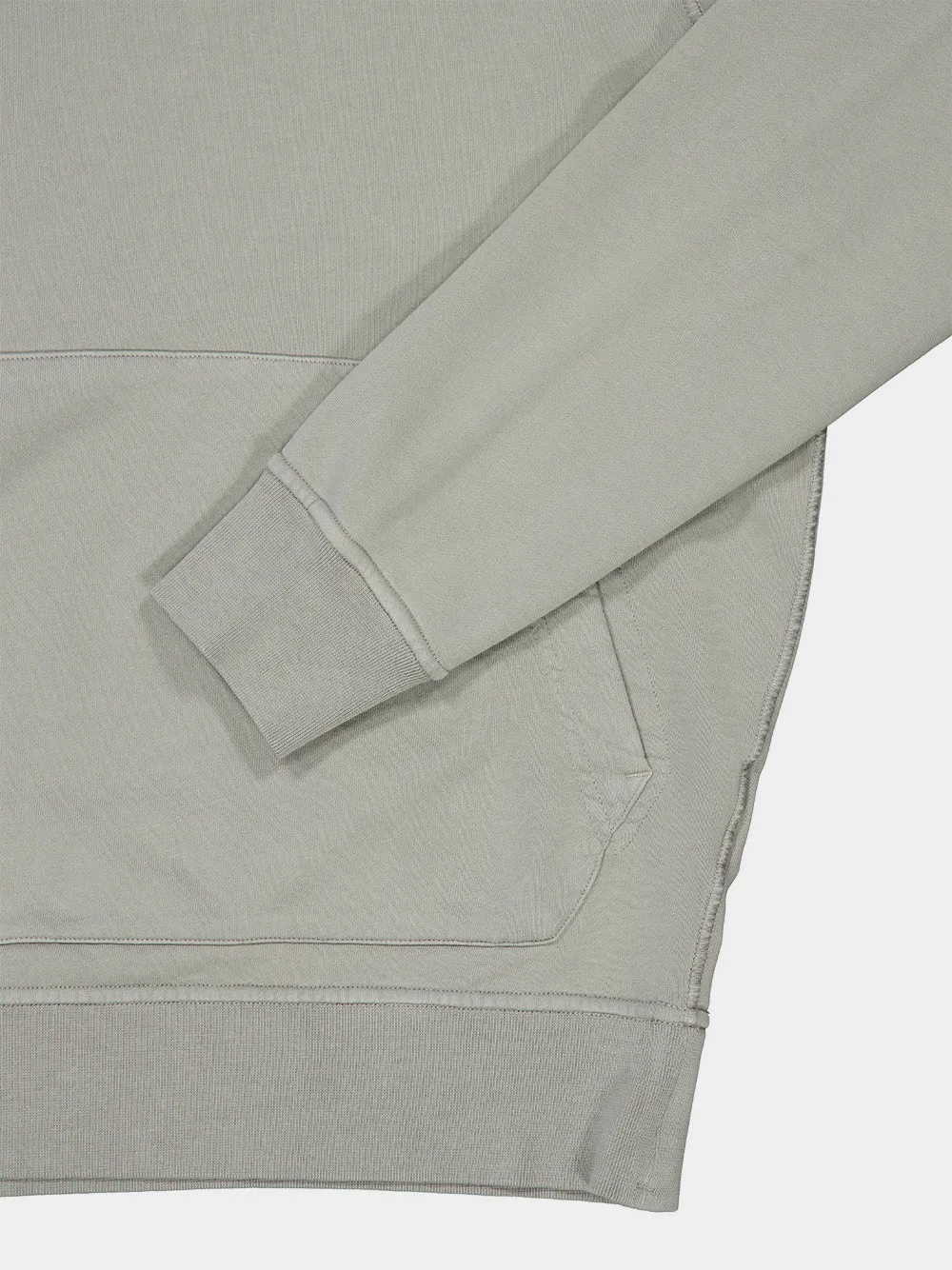 Grey Organic Cotton Hooded Sweatshirt sold by Fashion Clinic product image thumbnail 4