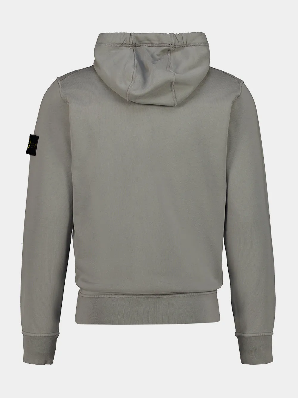 Grey Organic Cotton Hooded Sweatshirt sold by Fashion Clinic product image thumbnail 2
