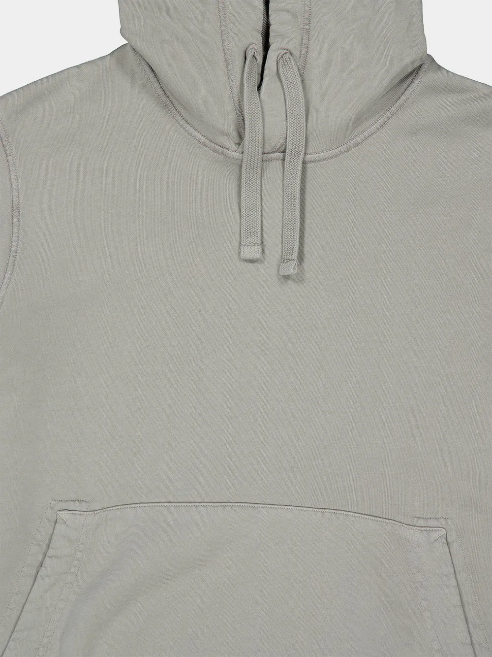 Grey Organic Cotton Hooded Sweatshirt sold by Fashion Clinic product image thumbnail 3