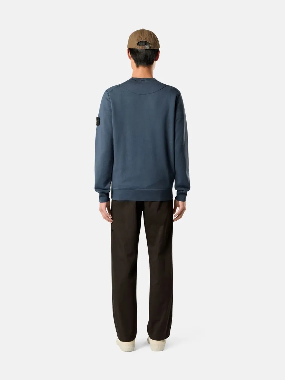Slate Blue Organic Cotton Crewneck Sweatshirt sold by Fashion Clinic product image thumbnail 3