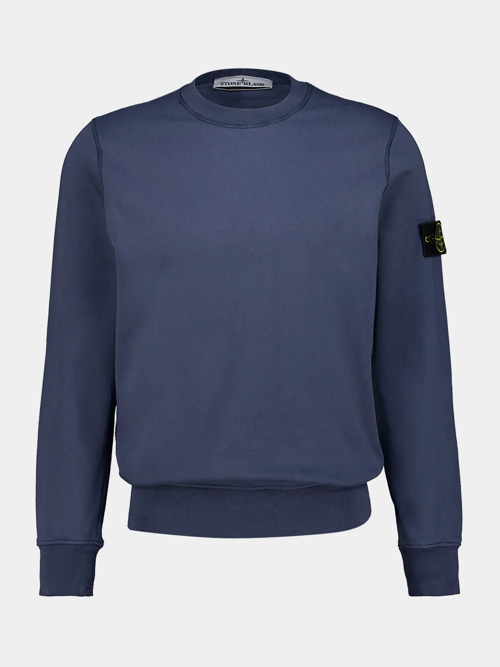 Slate Blue Organic Cotton Crewneck Sweatshirt sold by Fashion Clinic product image thumbnail 2