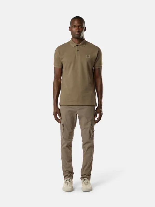 Military Green Organic Cotton Piqué Polo Shirt made by Stone Island