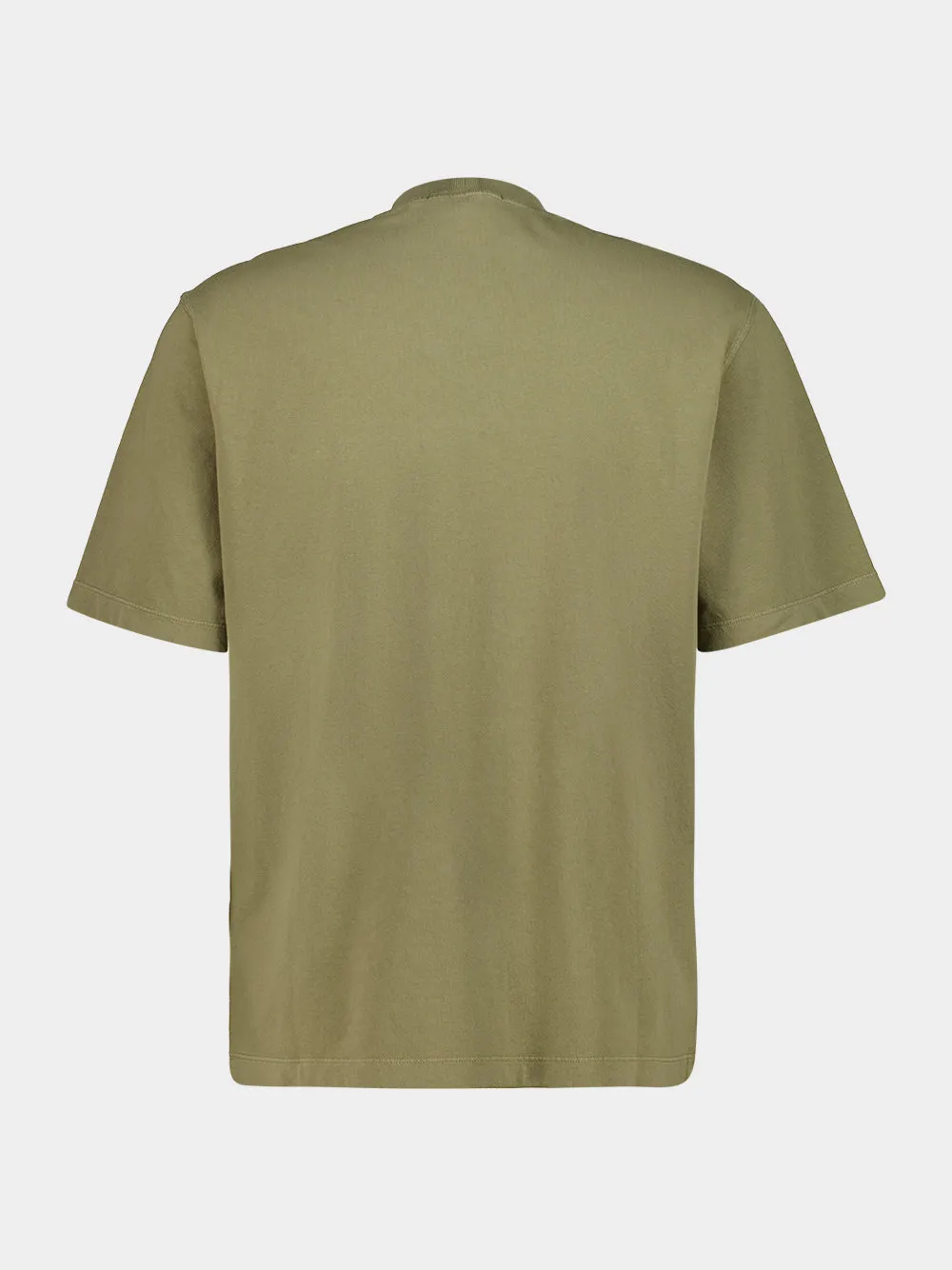 Military Green Organic Cotton Pocket T-Shirt sold by Fashion Clinic product image thumbnail 2
