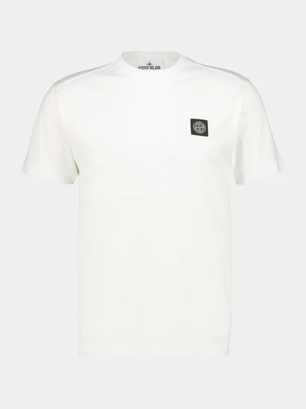 White Cotton Jersey Slim-Fit T-Shirt made by Stone Island