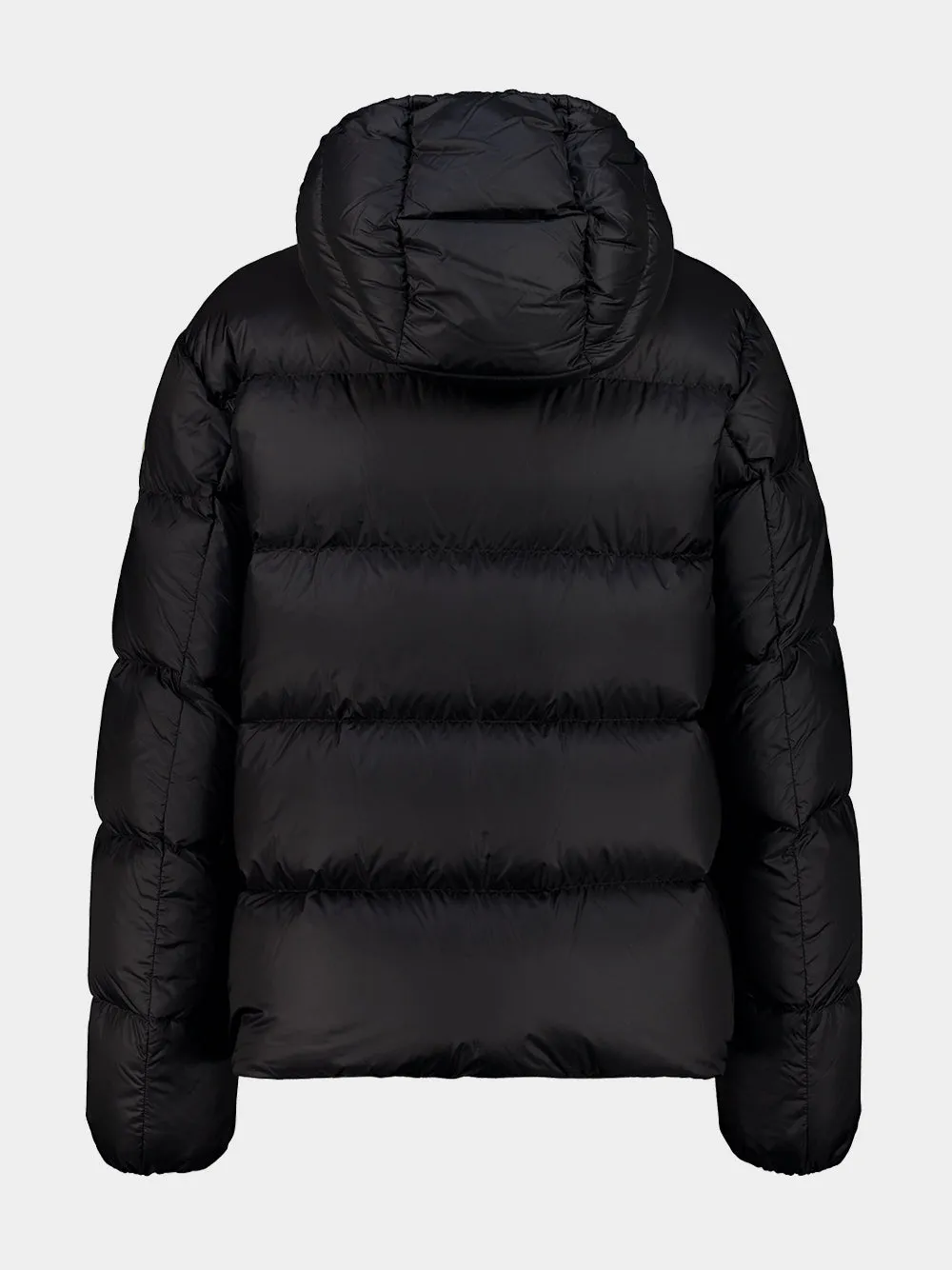 Black Feligule Hooded Short Down Jacket sold by Fashion Clinic product image thumbnail 4