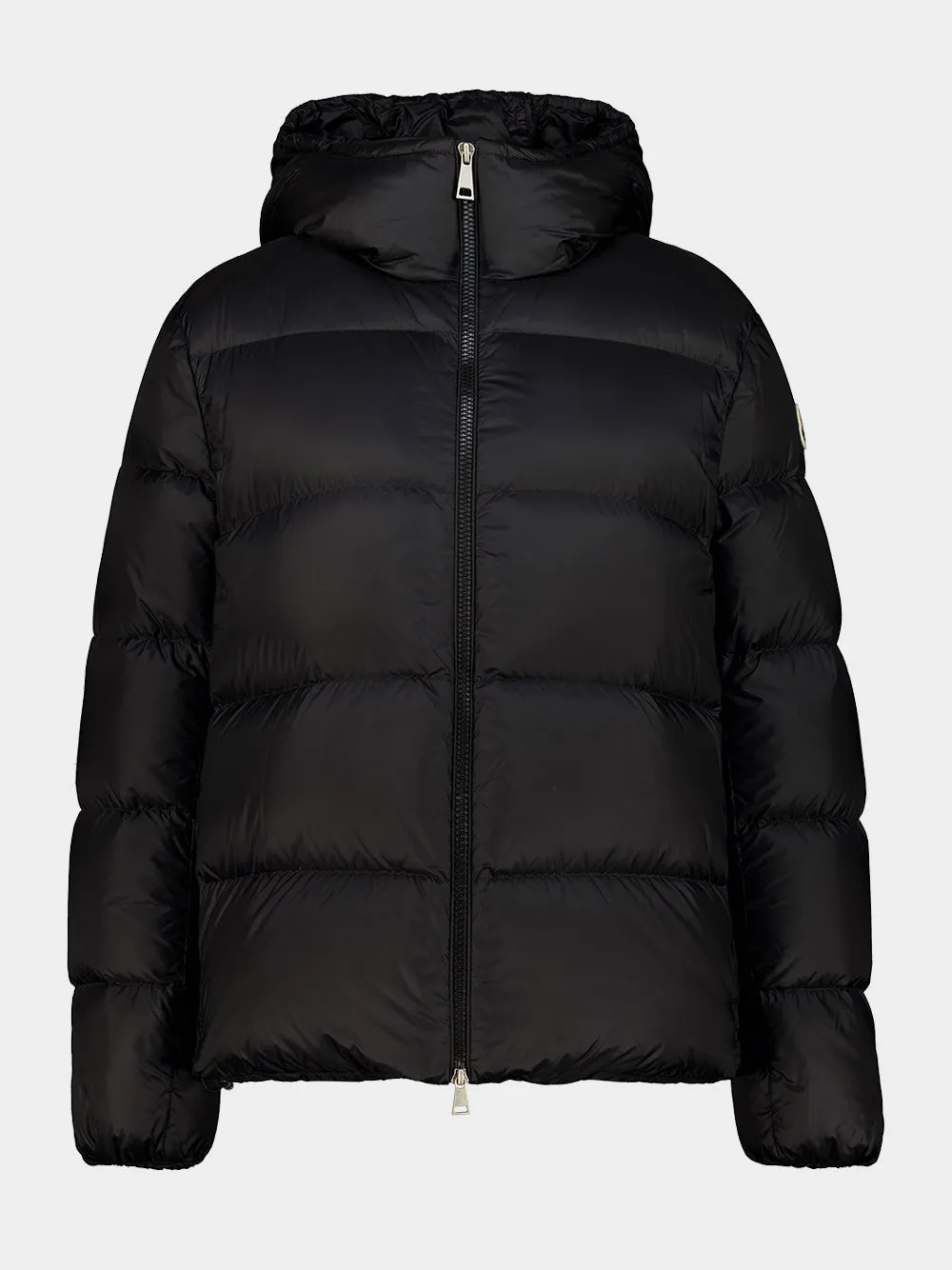 Black Feligule Hooded Short Down Jacket sold by Fashion Clinic product image thumbnail 2