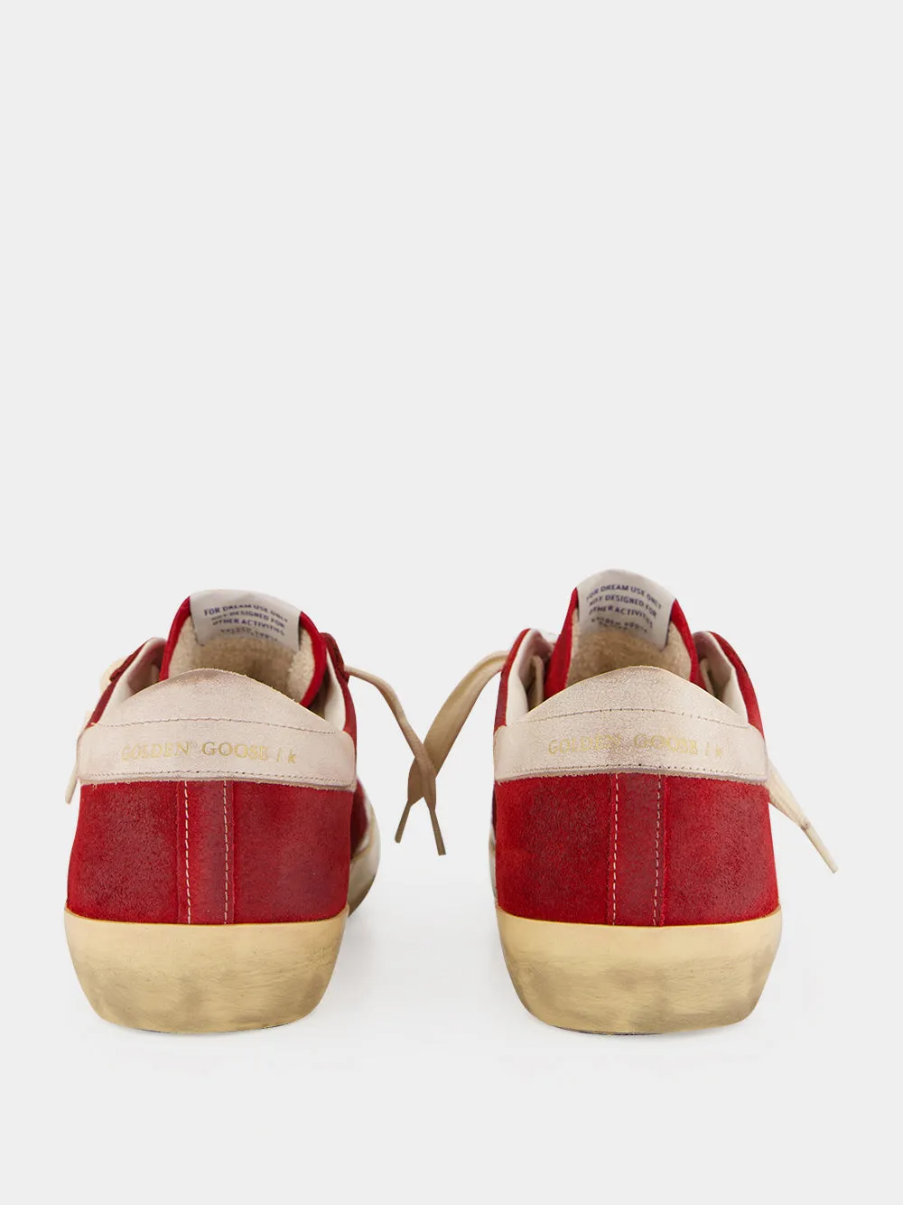 Red Super-Star Suede Sneakers sold by Fashion Clinic product image thumbnail 5
