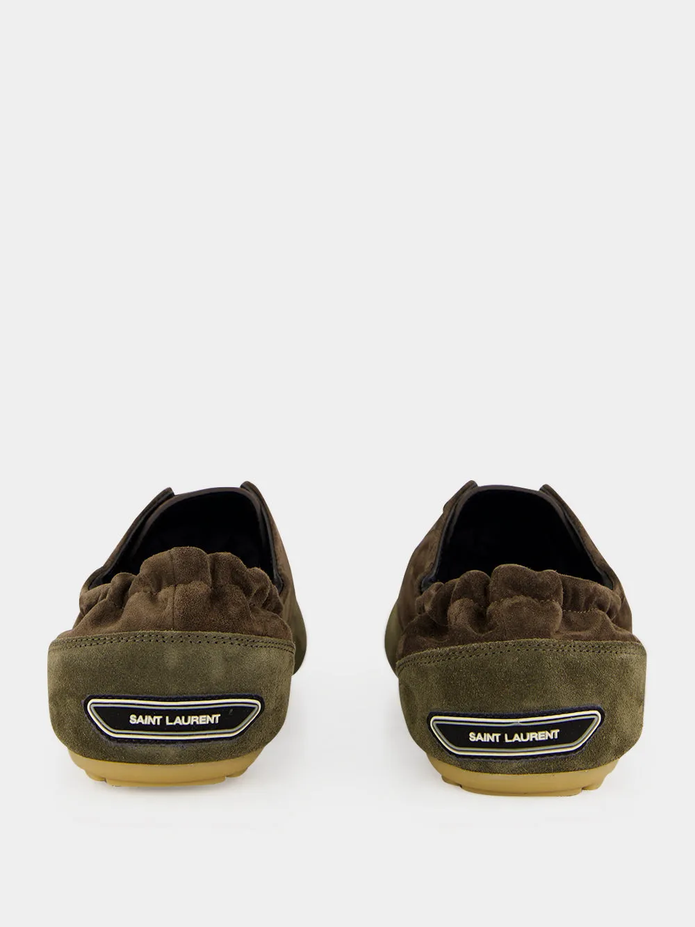 Blow Taupe and Amara Khaki Suede Low-Top Sneakers sold by Fashion Clinic product image thumbnail 5