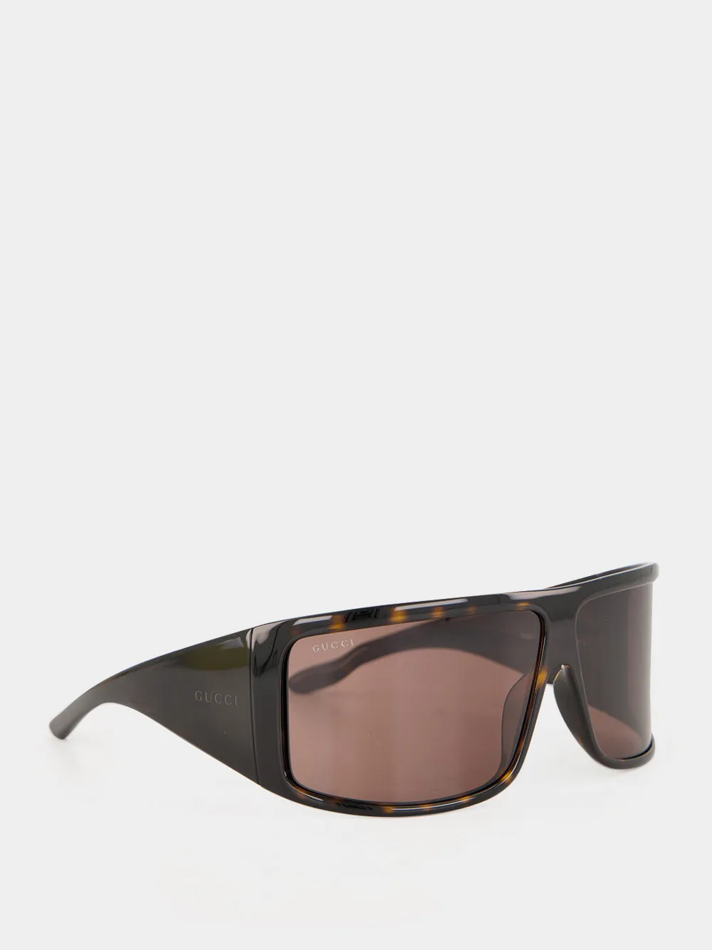 Brown Tortoiseshell Mask Frame Sunglasses sold by Fashion Clinic product image thumbnail 2