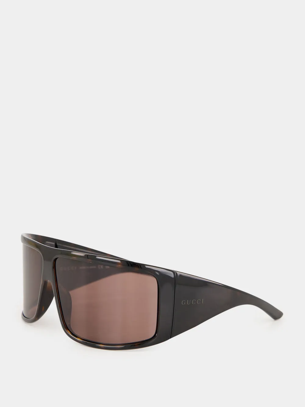 Brown Tortoiseshell Mask Frame Sunglasses sold by Fashion Clinic product image thumbnail 3