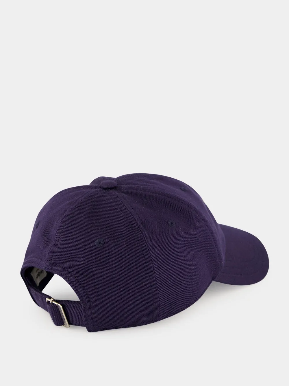 Navy Blue Cotton Gabardine Baseball Cap sold by Fashion Clinic product image thumbnail 2