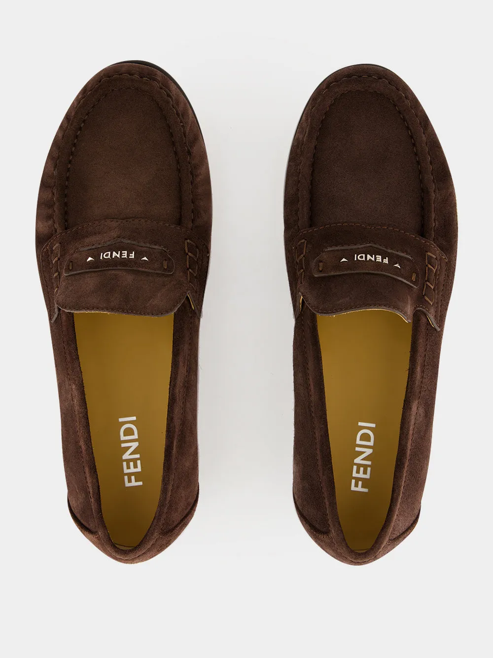 Dark Brown Suede Scrunch Loafers sold by Fashion Clinic product image thumbnail 4