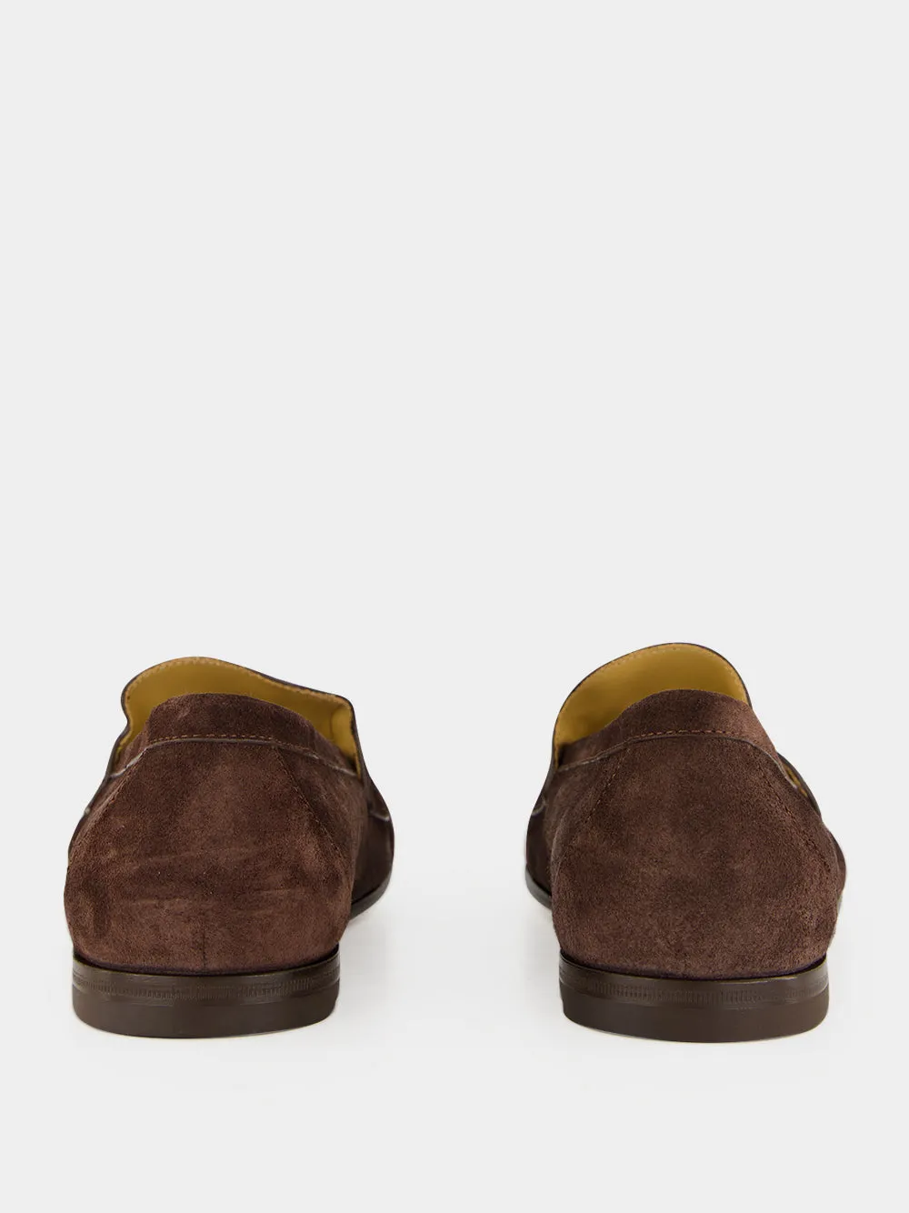 Dark Brown Suede Scrunch Loafers sold by Fashion Clinic product image thumbnail 5