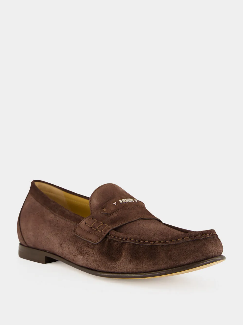 Dark Brown Suede Scrunch Loafers sold by Fashion Clinic product image thumbnail 2
