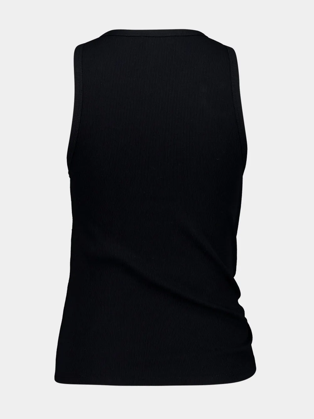 DUPLICADO - Black Tank Top with Waist Piercing Detail sold by Fashion Clinic product image thumbnail 3