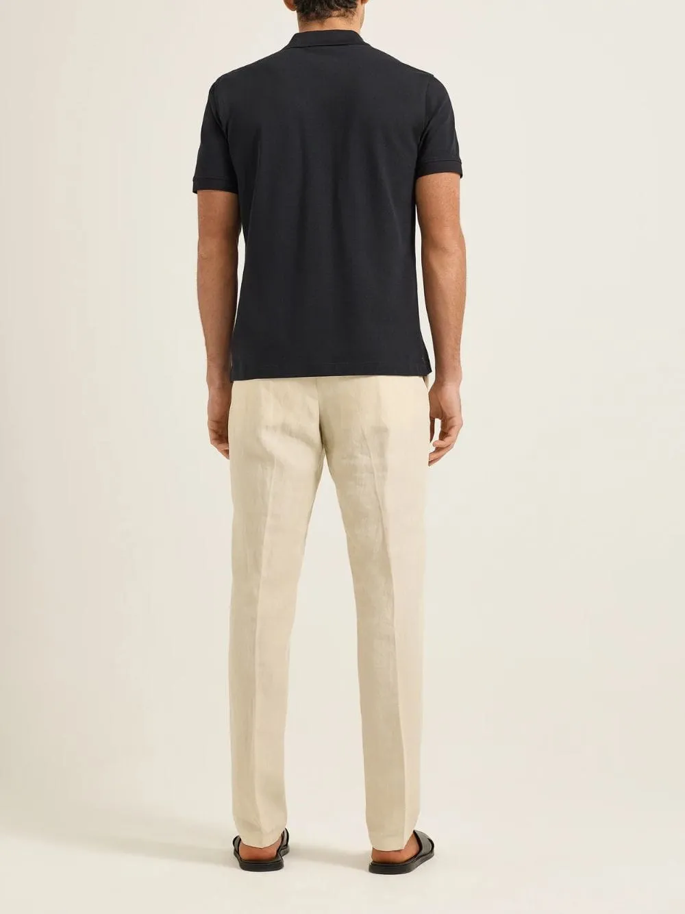 Black Bruno Pique Stitch Polo sold by Fashion Clinic product image thumbnail 4