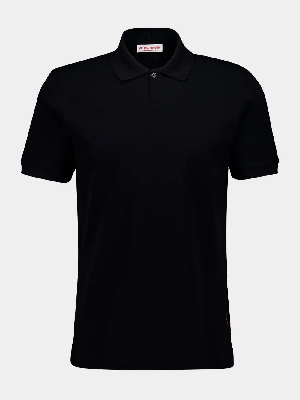 Black Bruno Pique Stitch Polo sold by Fashion Clinic