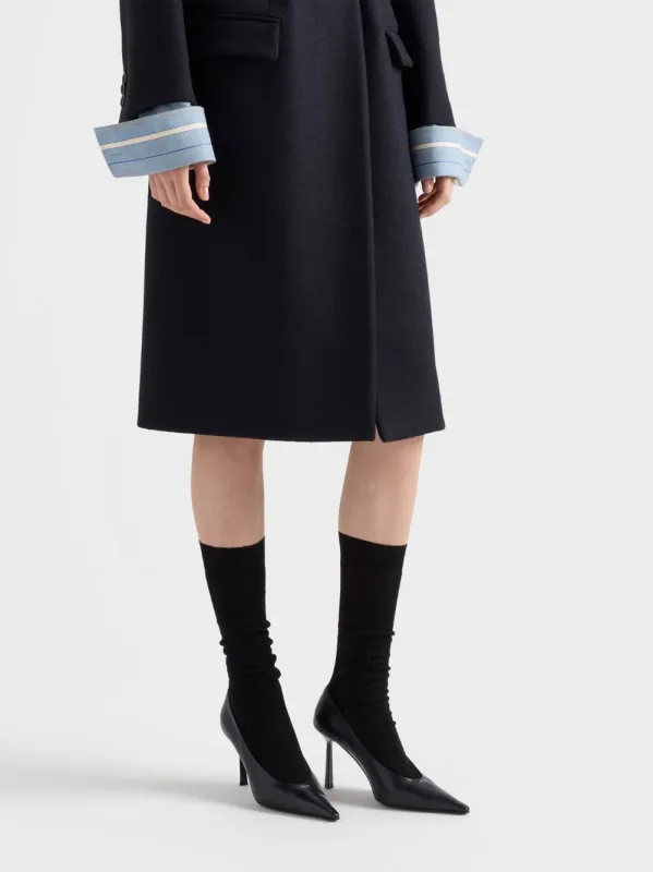 Black Leather Pumps made by Prada